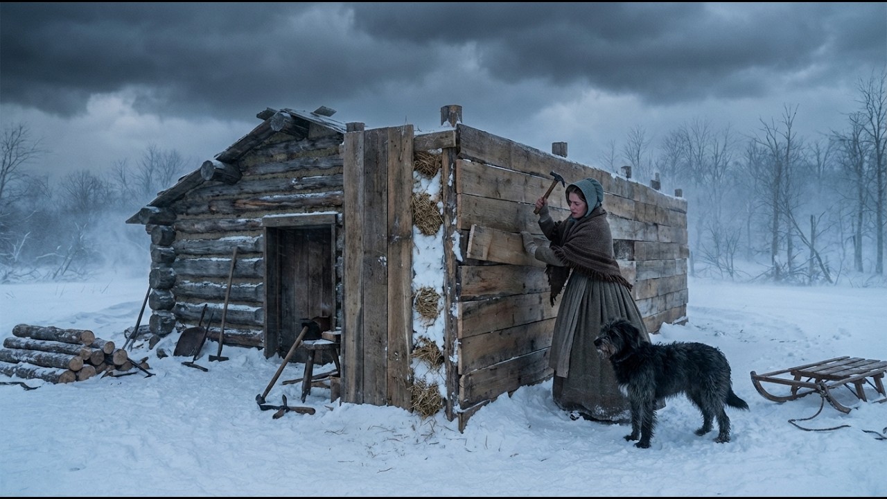 The Winter Gave Her One Day — She Built a Second Wall Around Her Cabin and Never Felt the Cold Again