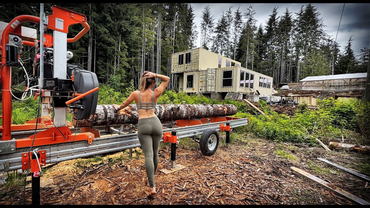 BUILDING a HUGE SHIPPING CONTAINER HOUSE | NEW SAWMILL, FREE LUMBER - I MAKE the MOST EXPENSIVE SALT