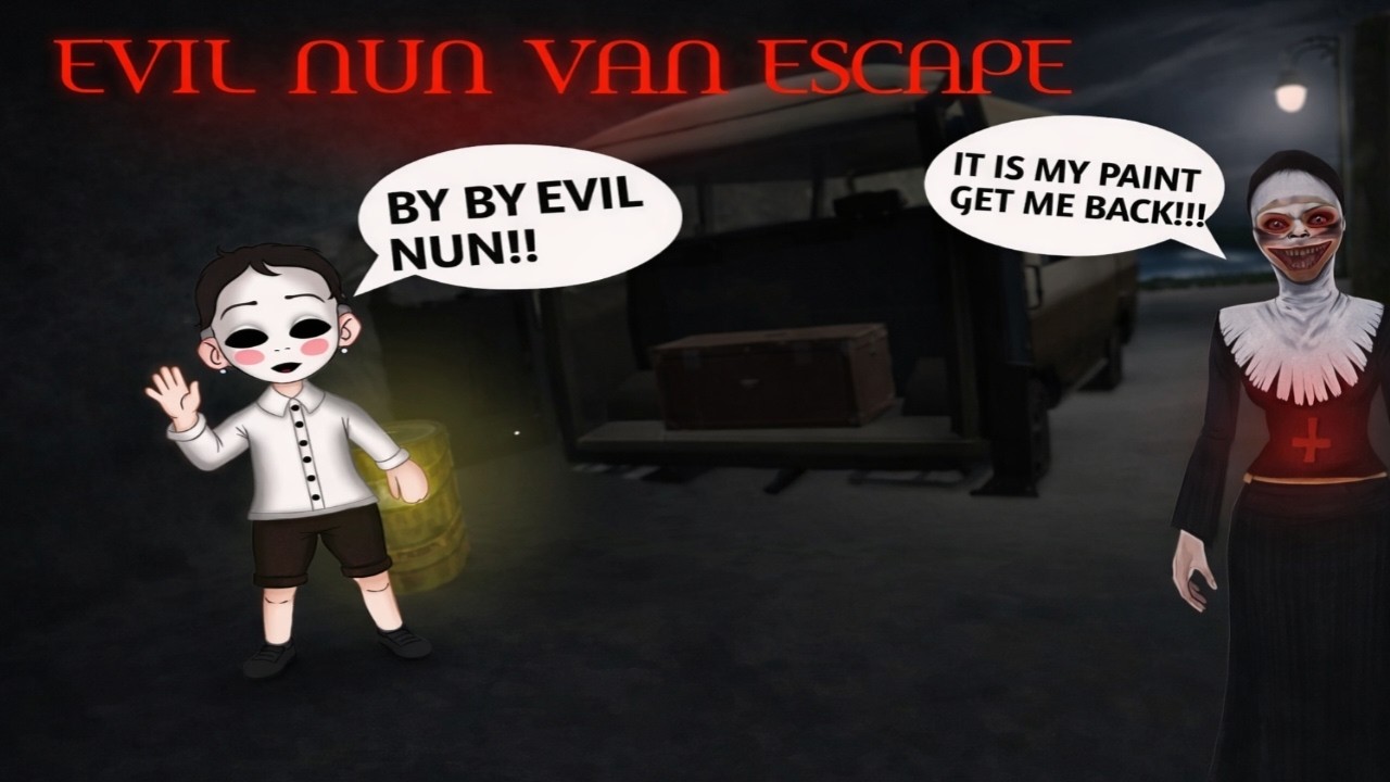 I Escaped the Evil Nun’s Van Using Paint!