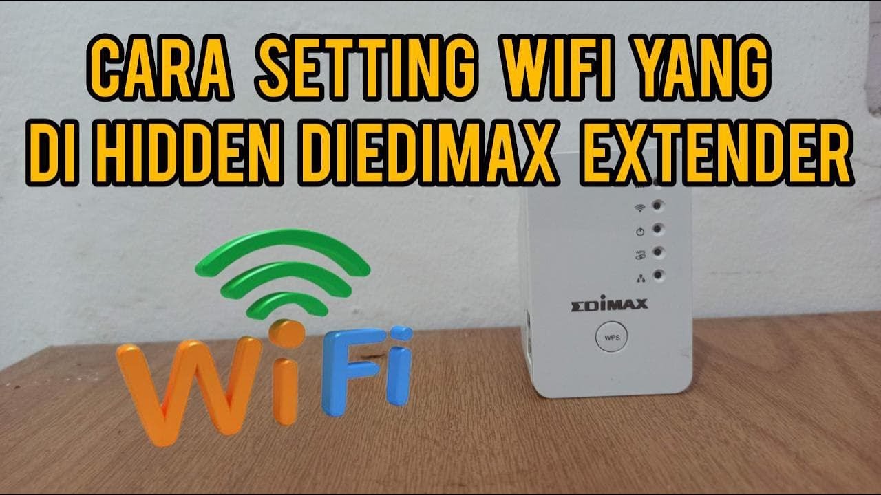 Cara Setting wifi yang di Hidden/disembunyikan Menggunakan Edimax