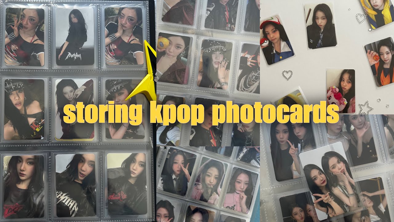 *⋆☆&sdot;⋆ Хранение 12 фотокарточек K-pop - Aespa Ningning, H2H Stella, Nmixx Kyujin :) ⋆&sdot;☆⋆*