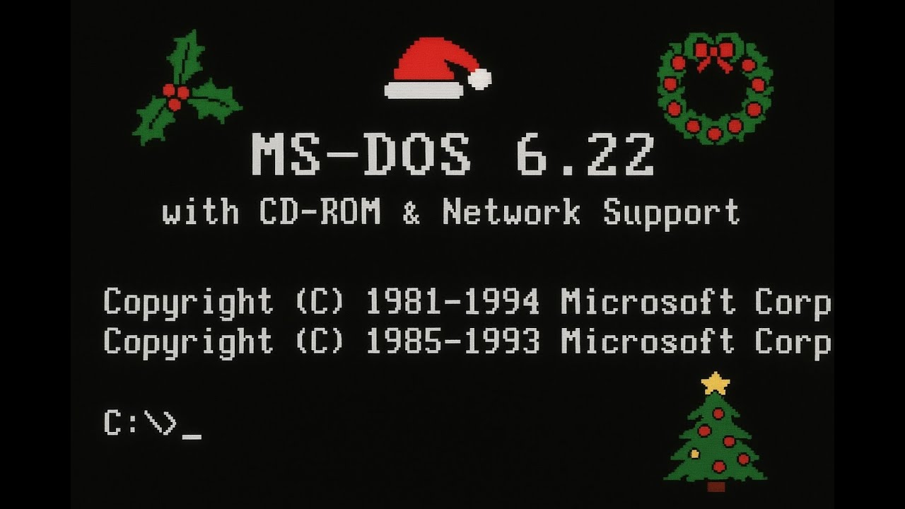 #DOScember Boot to MS-DOS 6.22 with network support! That You Should Definitely Try!