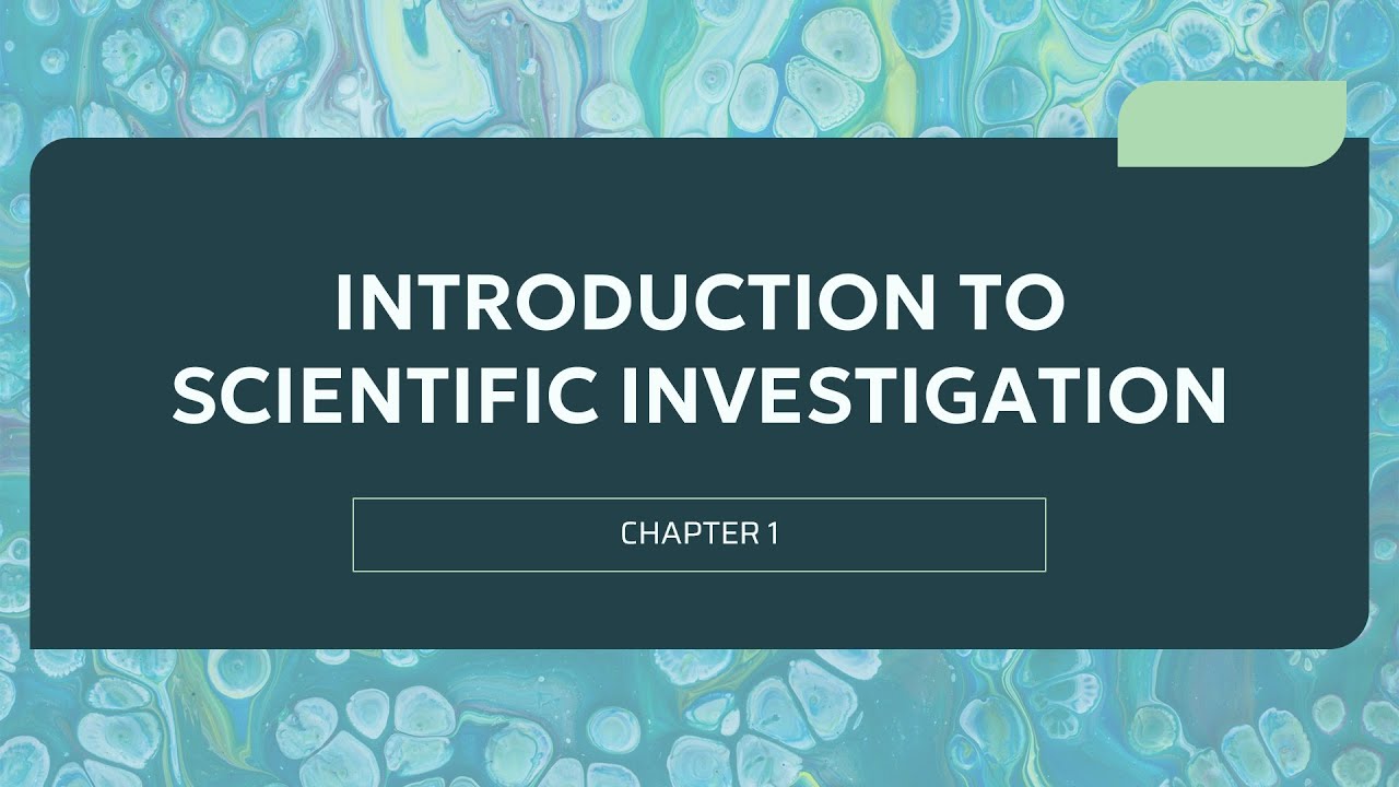 Chapter 1: Introduction to scientific investigation (Form 1)