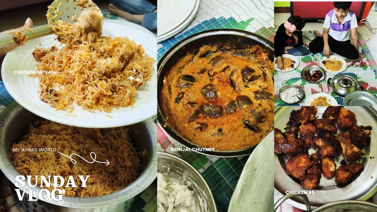 Chicken Biryani in my home #Chicken65, #kathirikkachutney #Dailyvlog #Myayrasworld #muslimlifestyle
