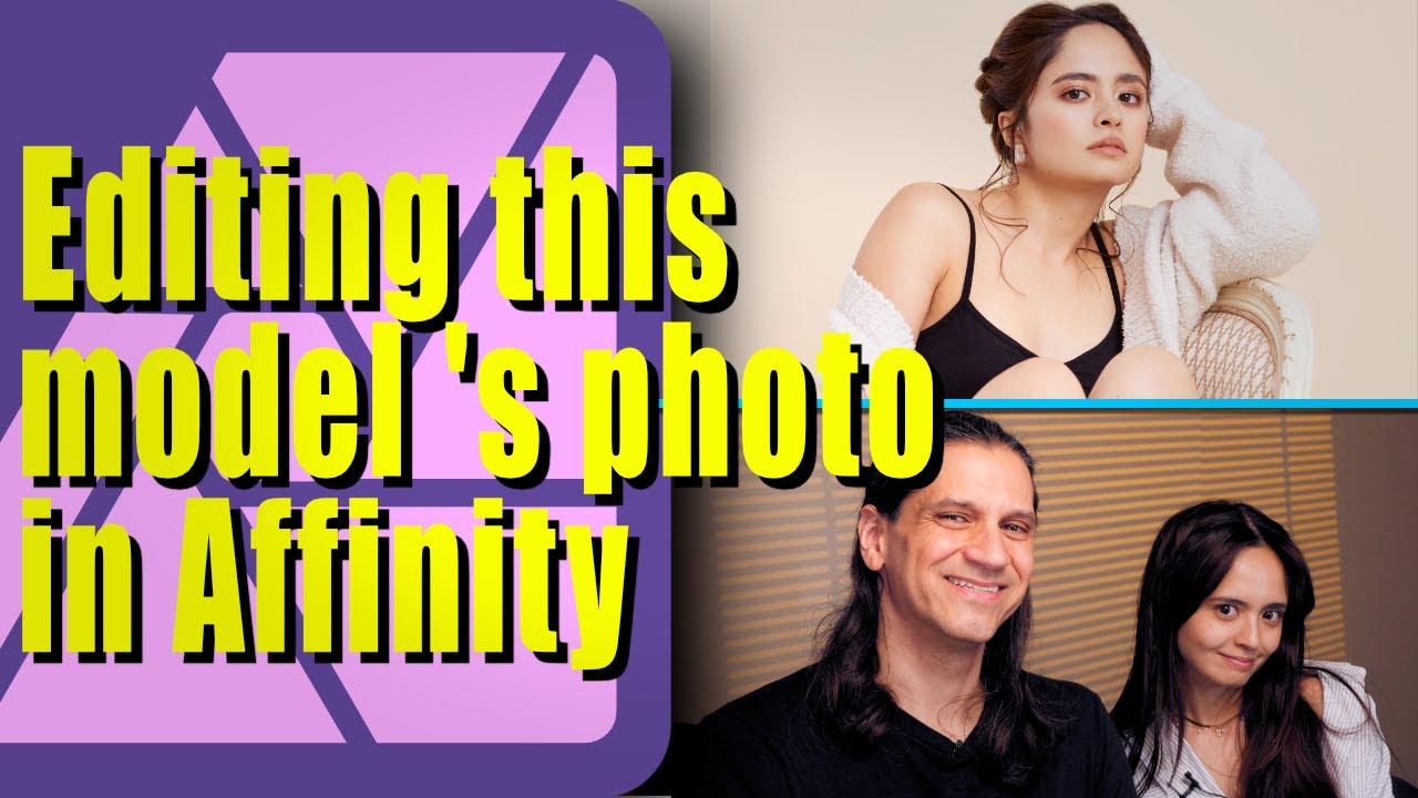 Ретушь фотографии этой модели в Affinity Photo