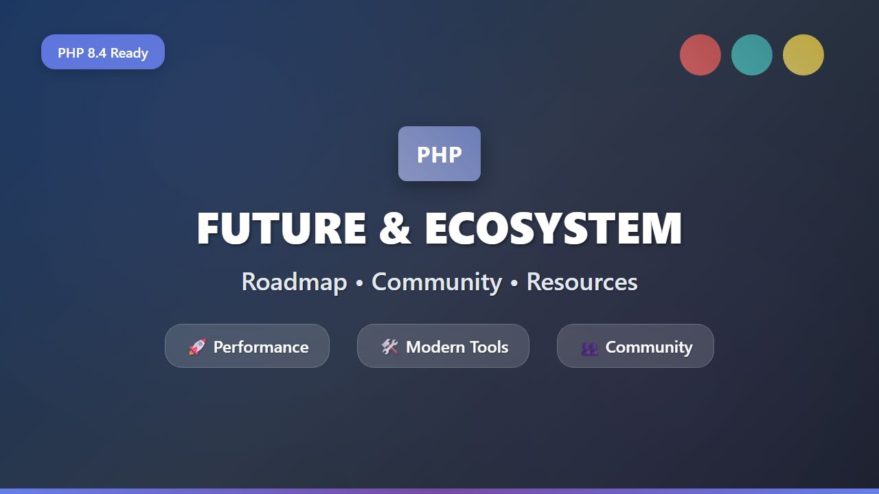 PHP Future & Ecosystem: Roadmap, Performance, and Community Resources 🚀