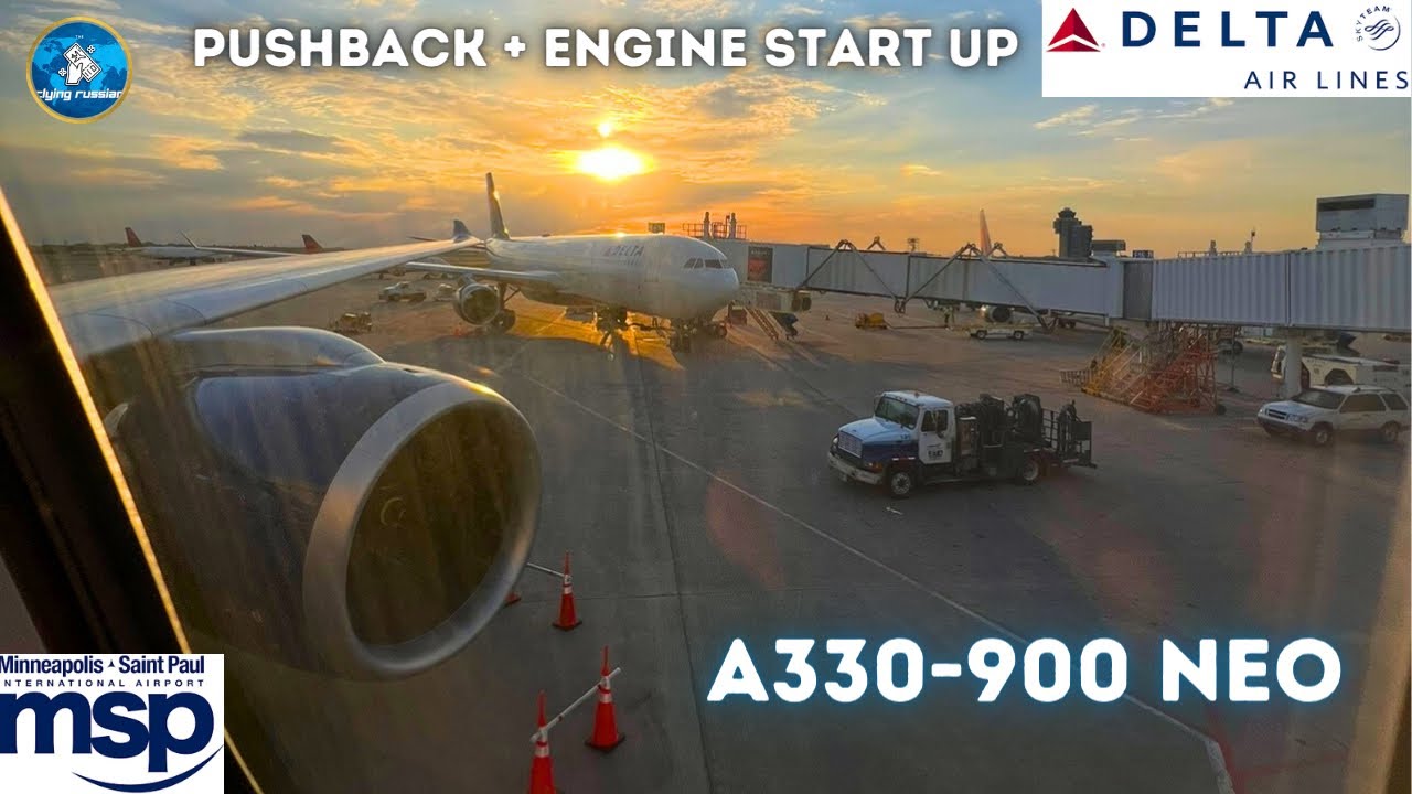 Delta Airlines A330-900 NEO Pushback & Engine Start Up May 2023