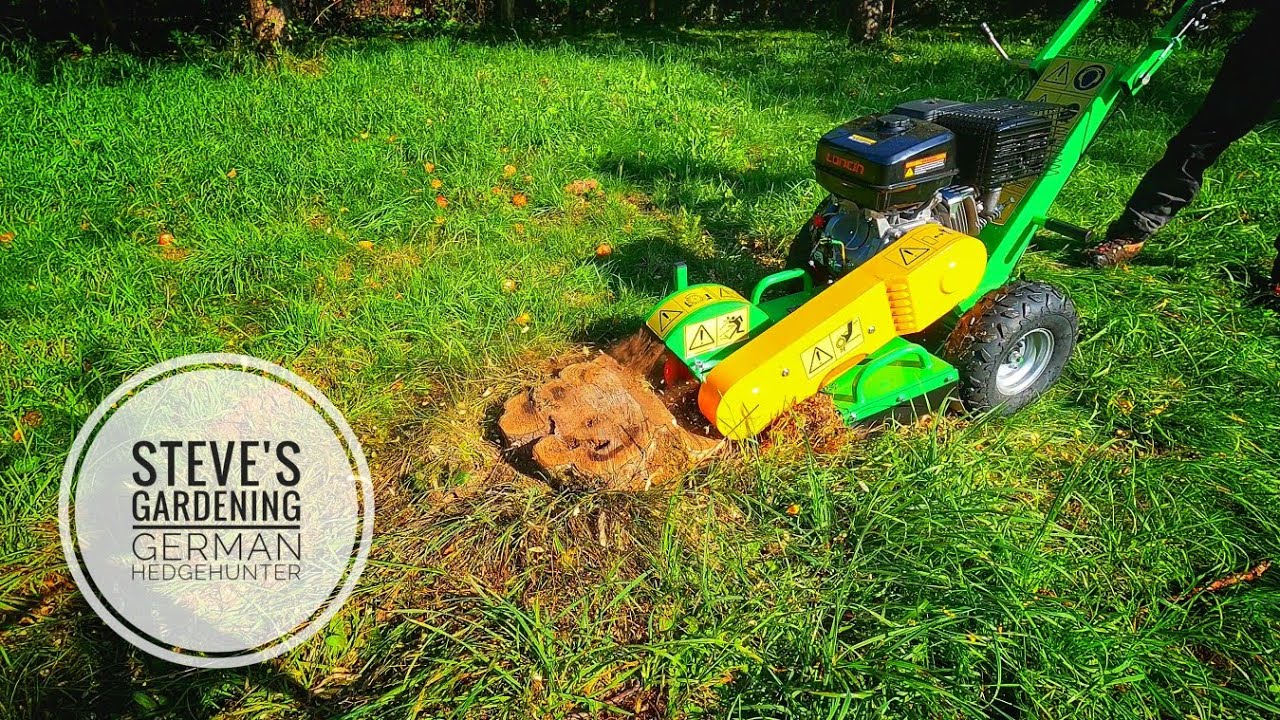 🌿DESTROYING a ROOT with My POWERFUL new STUMP GRINDER!🌳