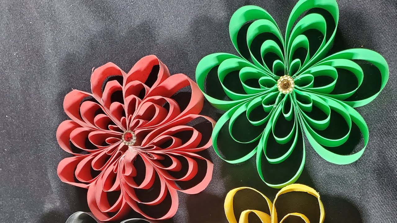 How to make a paper flowers🌹🌹/unique paper flowers/paper crafts/Zoyakhan/diy paper flower/flowers