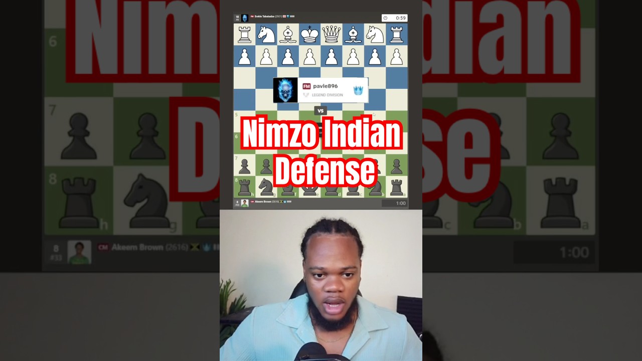 Защита Нимцо-Индии #шахматы #скорость #chesscom