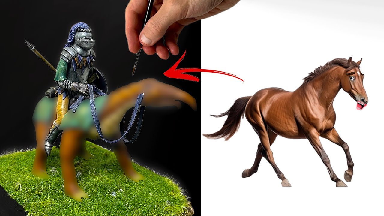 I made a Knight riding on a&hellip; well not a horse