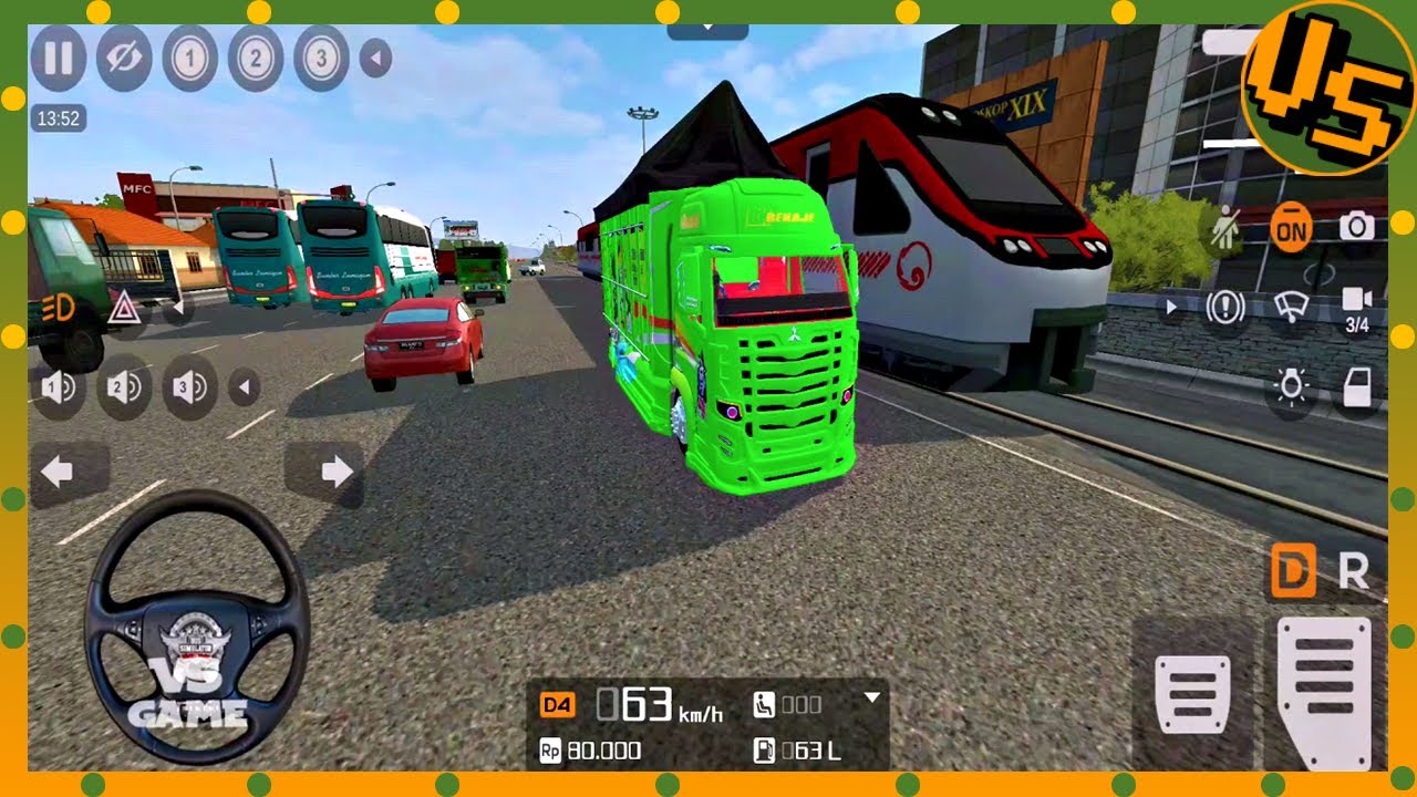 Truck Canter New BKJ Kolor Ijo - Bus Simulator Game | Bus Simulator Indonesia Android
