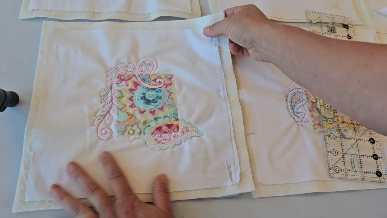 How to sash quilt as you go blocks