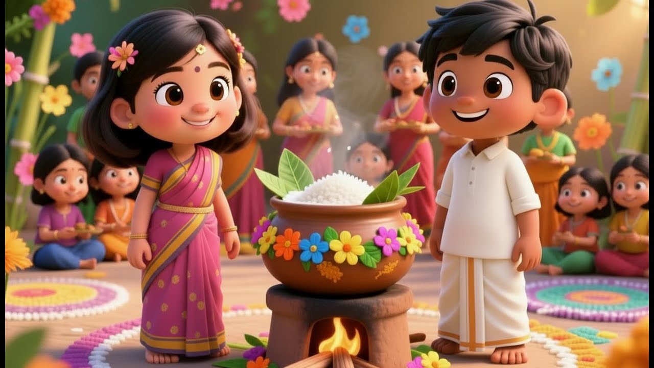 Thai Pongal Tamil song | Thank You, Sun! | Pongal Celebration Song |நன்றி சூரியனே! | தைப்பொங்கல்🌾☀️