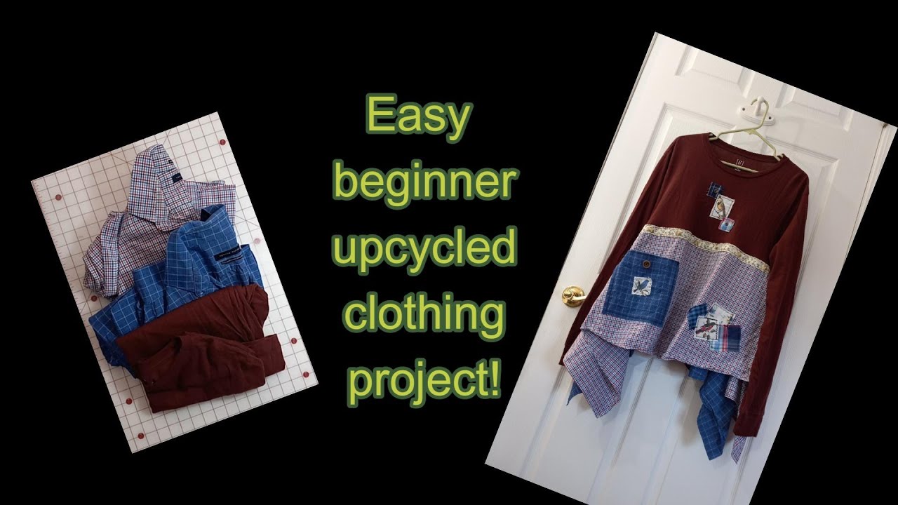 Upcycled clothing tutorial: Easy beginner tutorial of a versatile tunic.