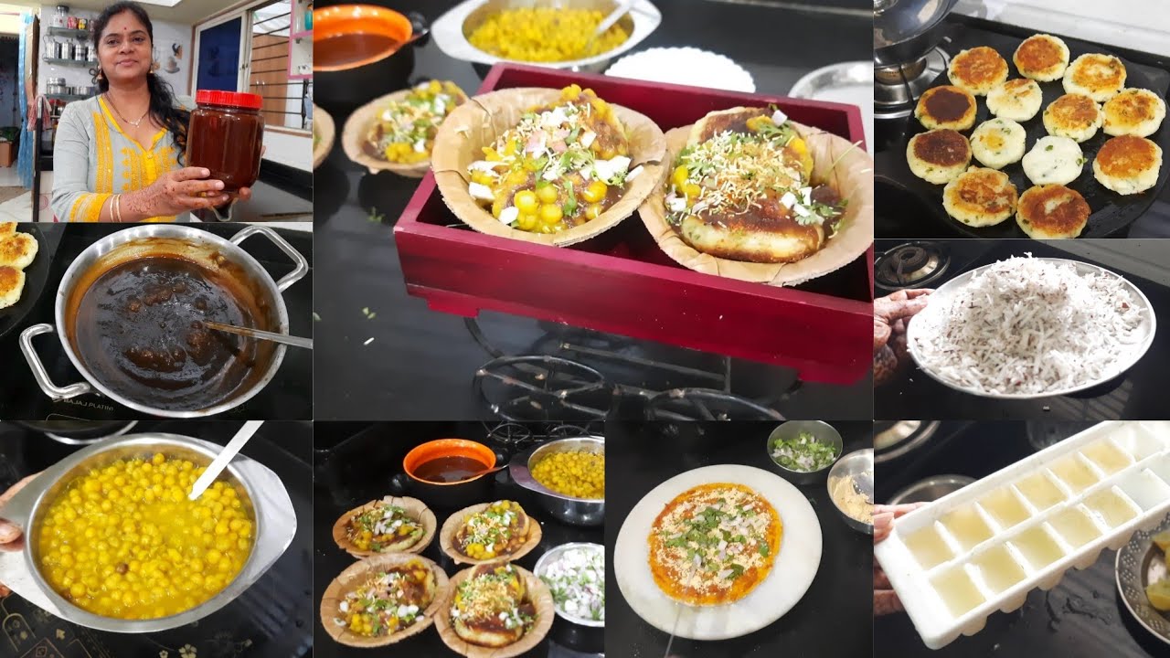 चाट बनाई घरमे/किचन टिप्स/Tiffin Box & Dinner/khajur imli ki chatni/aloo tikki chat/sattu ka paratha