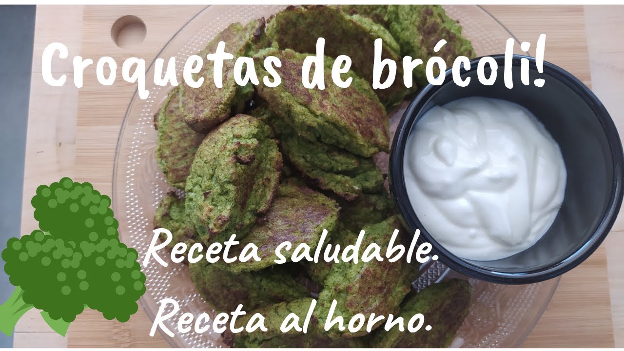 croquetas de brócoli. croquetas saludables y fáciles. Receta al horno.