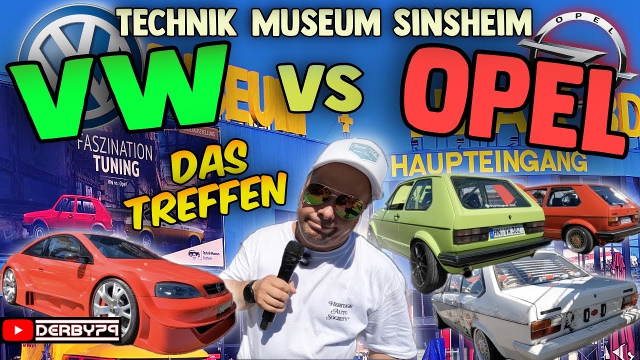 🔵VW vs Opel🔴 DAS TREFFEN ⚡️TECHNIK MUSEUM SINSHEIM🔥🎤Alex moderiert🎬