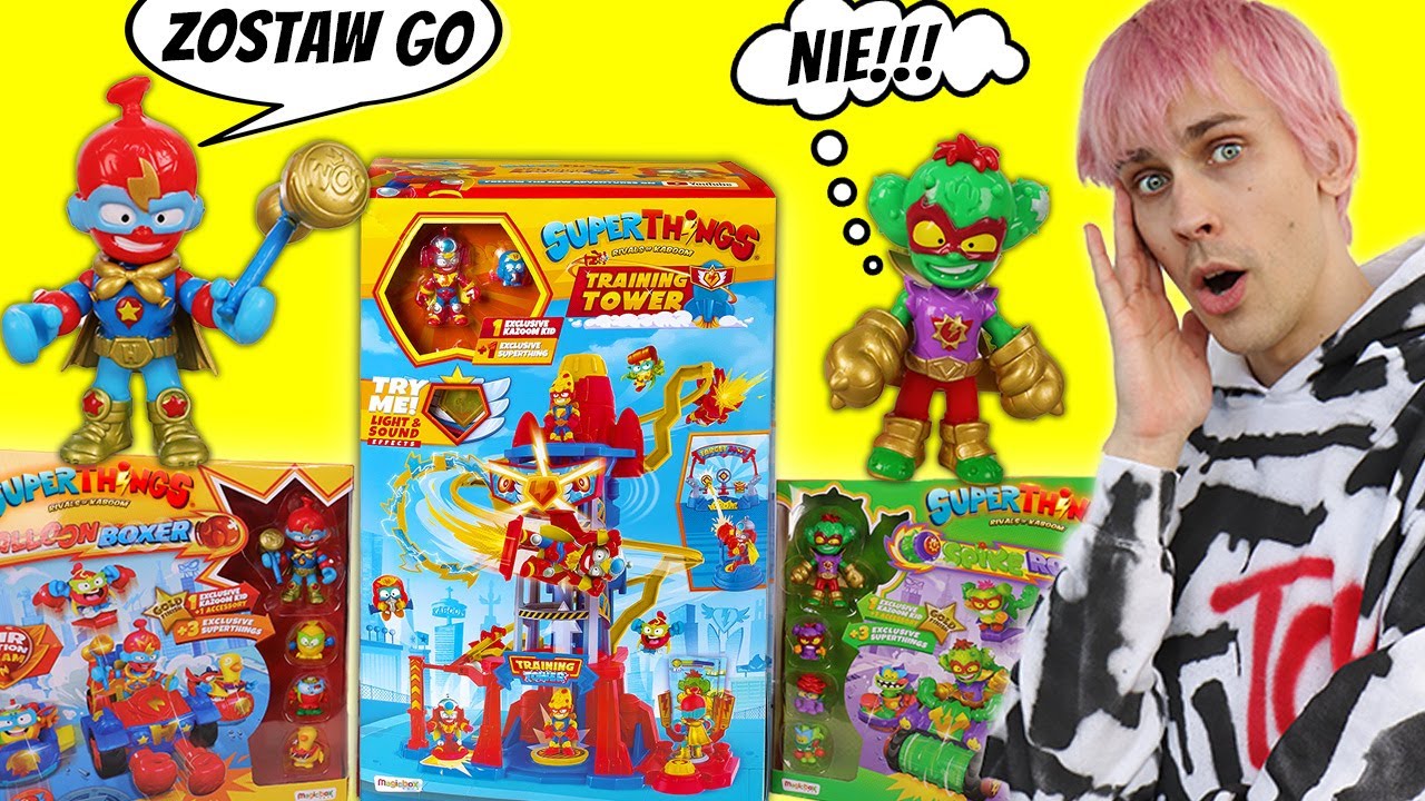 KAKTUSOGŁOWY vs BALONOWY ŁEB 🌵 ZESTAW SuperThings Wieża Treningowa 🗡️ Spike Roller 🥊 Balloon Boxer