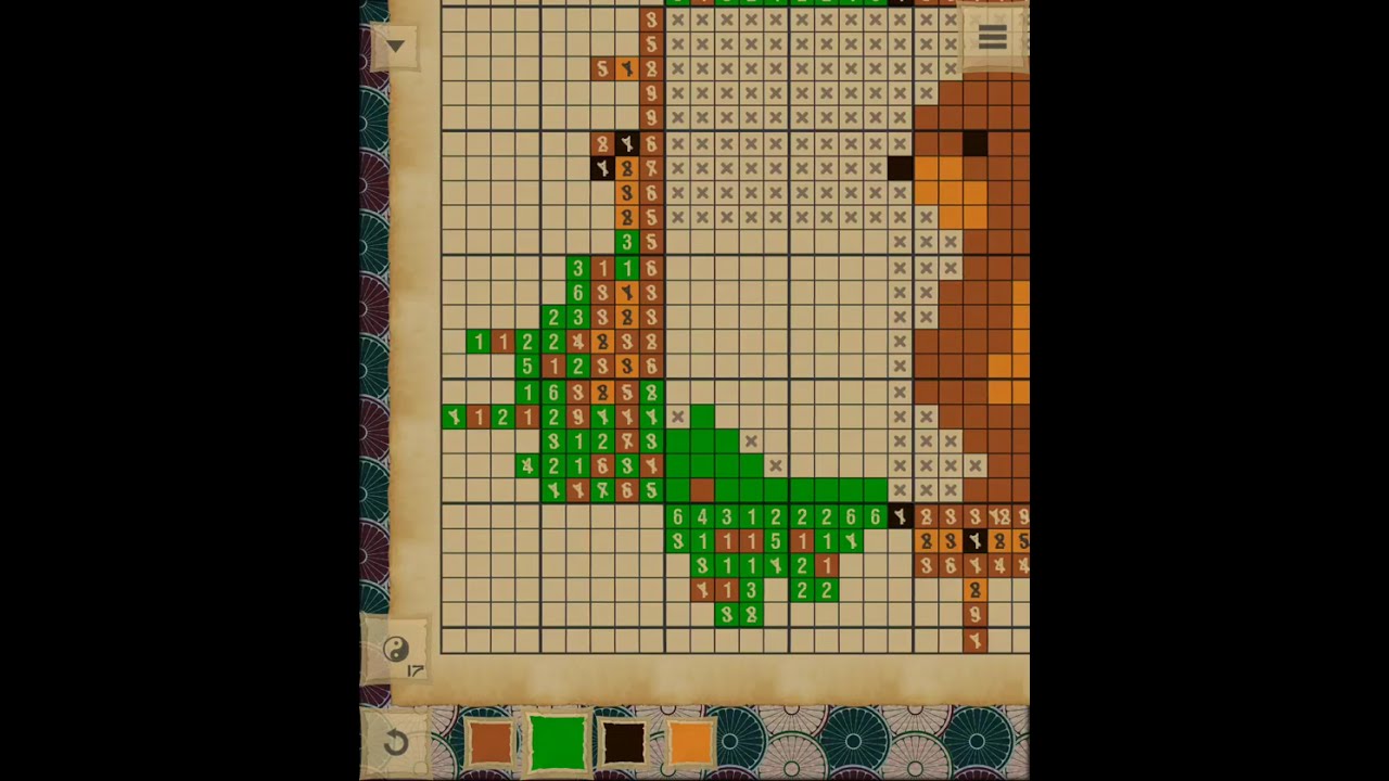 How do you play that game?? CrossMe Color Nonograms, San #3.206 walkthrough
