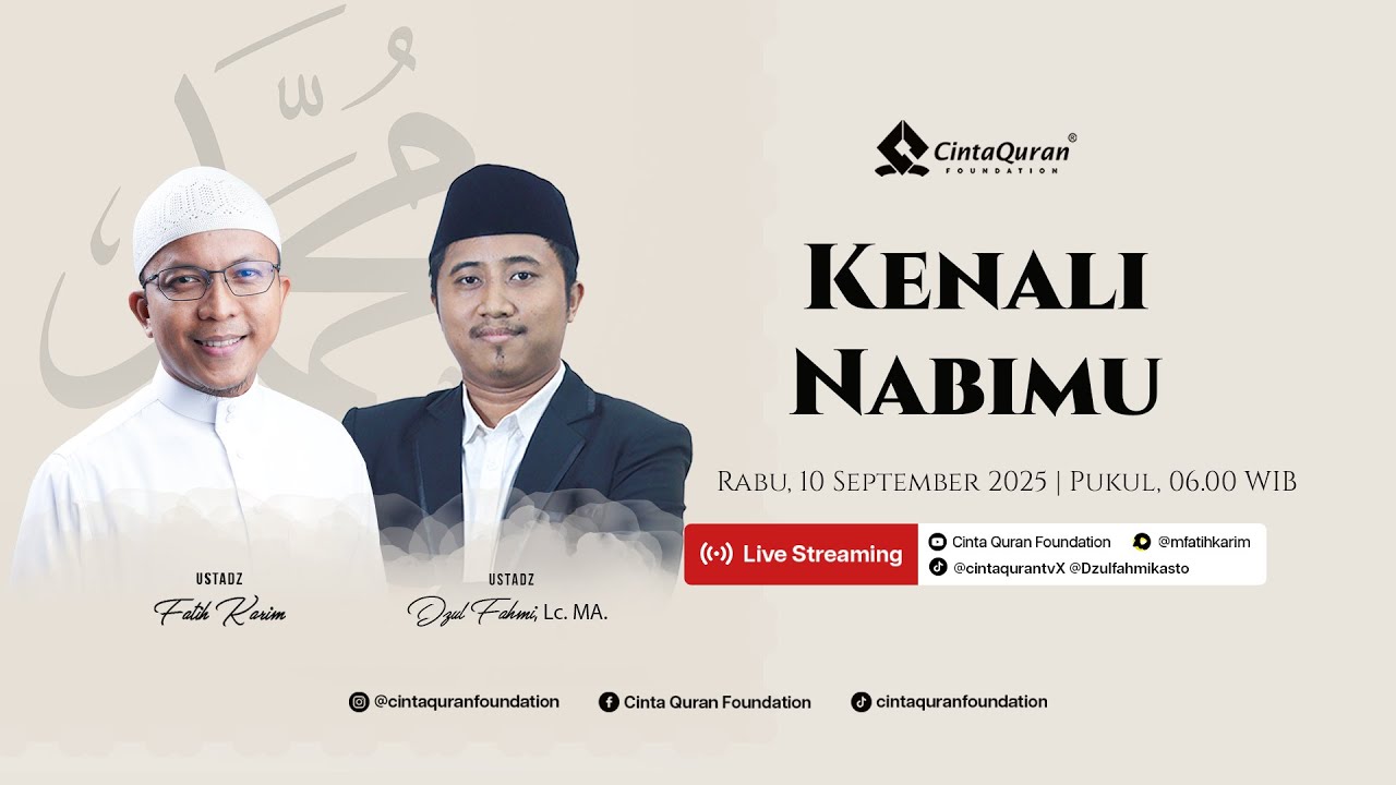 [LIVE] Kenali Nabimu | Bersama Ust Fatih karim & Ust Dzul Fahmi, Lc, MA | Storyteller Kisah Nabi