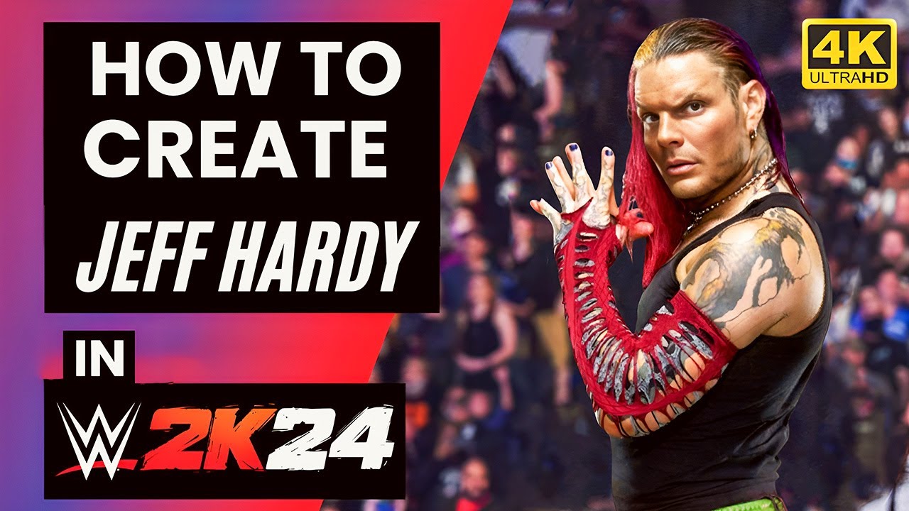 Как создать Джеффа Харди в WWE 2K24