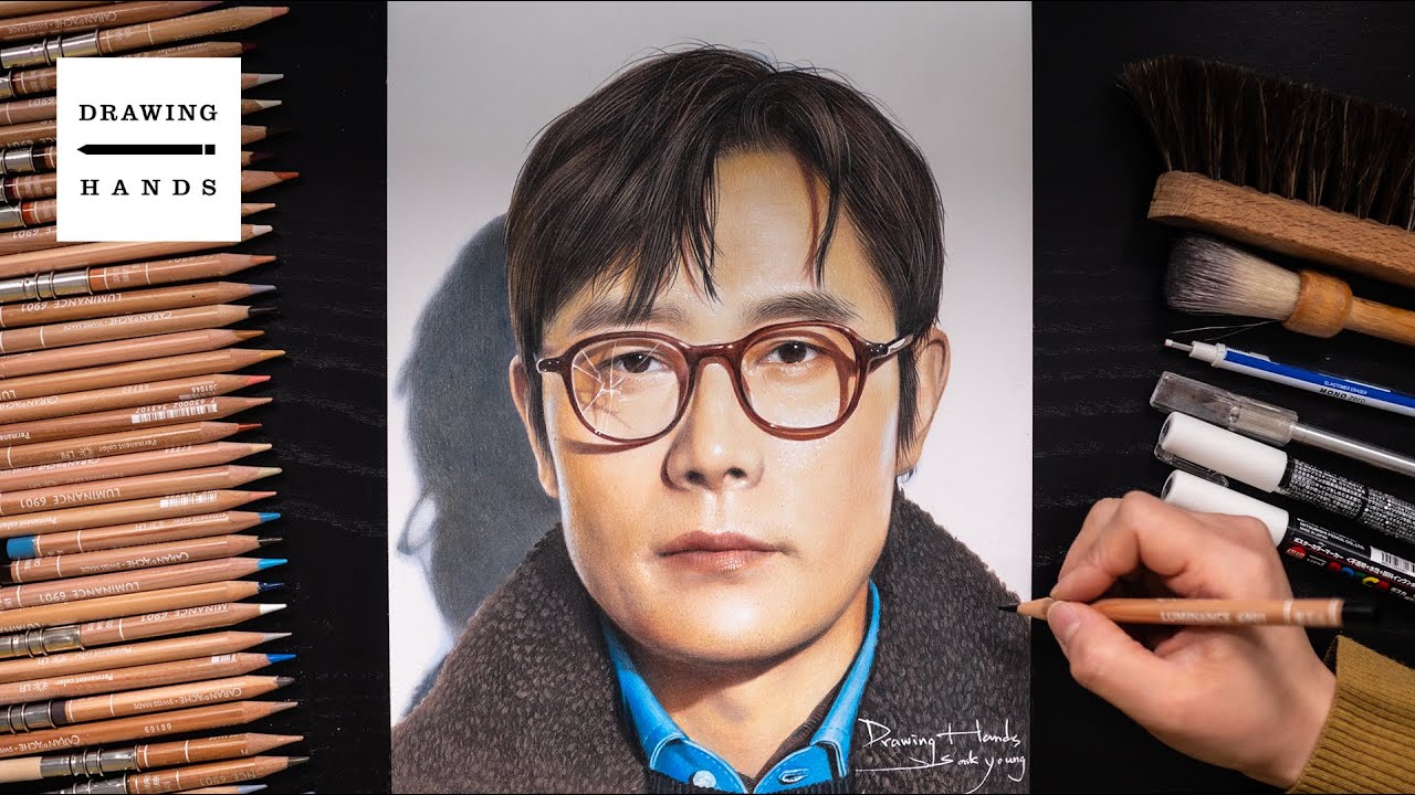 Drawing Squid Game2 - Front Man/Lee ByungHun/오징어 게임 - 프론트맨/이병헌 그리기 [Drawing Hands]