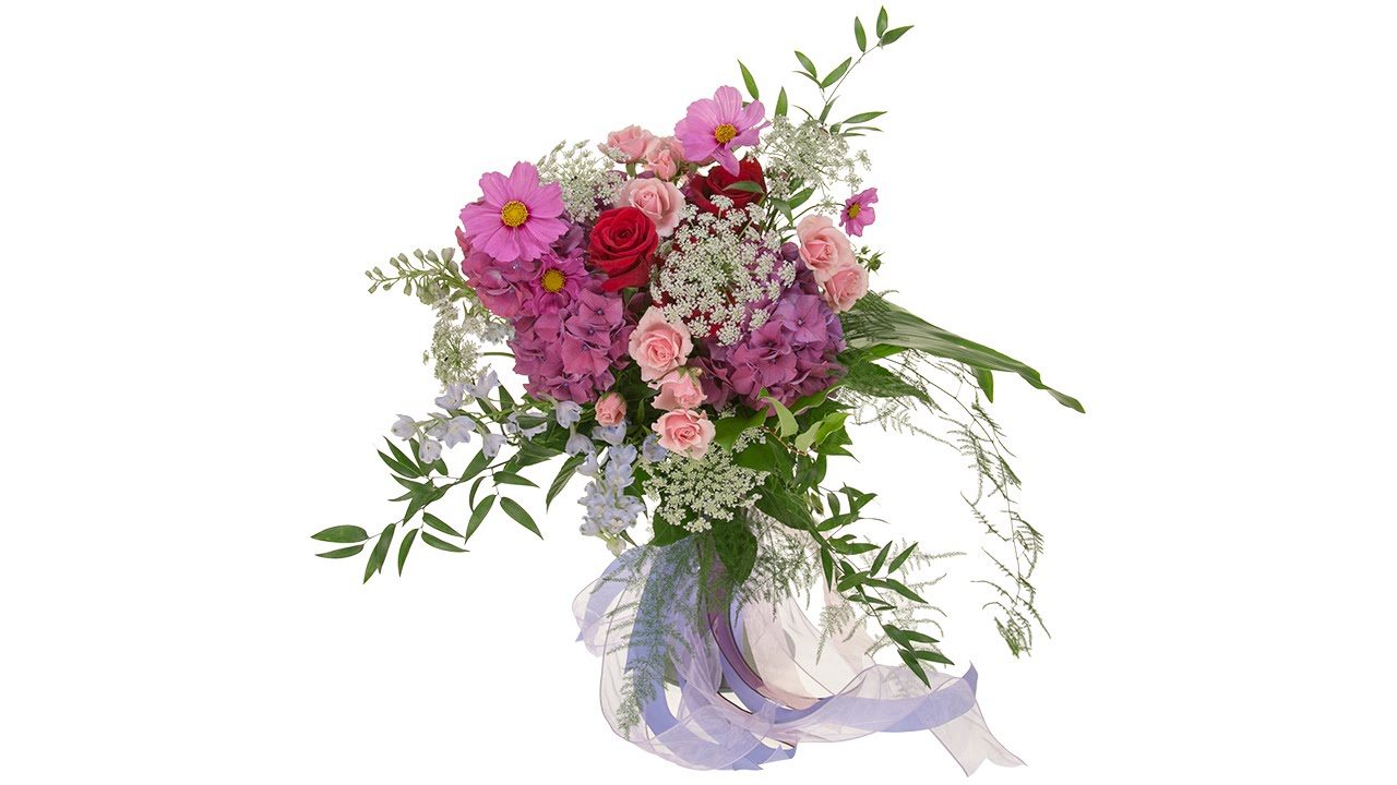 Summer Garden Wedding Bouquet with Chicken Wire