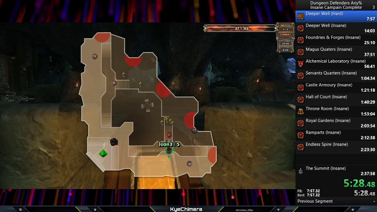 Dungeon Defenders Speedrun Insane Any% (2:13:22)