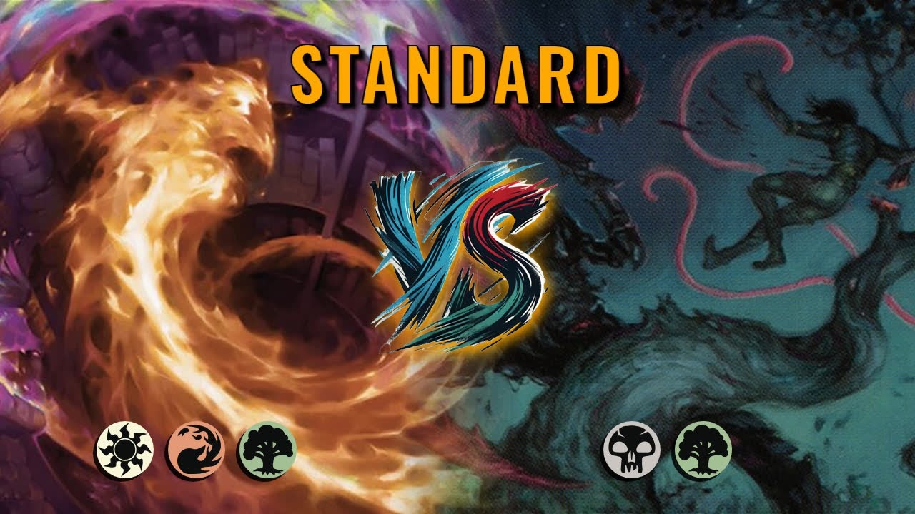 MTG Standard - Naya Midrange by DamienF16 VS Golgari Midrange by psilos
