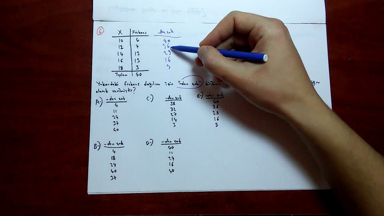 AÖF TIBBİ İSTATİSTİK  2013 ARA SINAV 1. KISIM