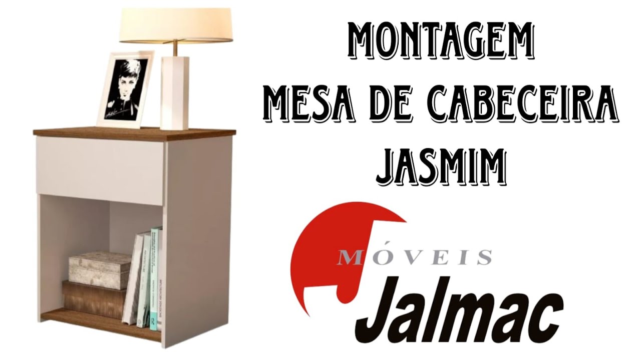 Como montar a Mesa de Cabeceira Jasmim - Jalmac Móveis