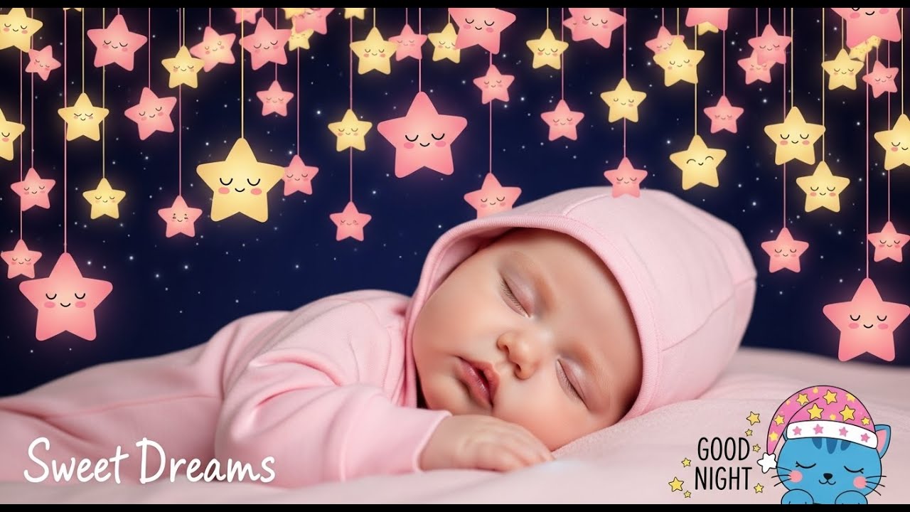 Baby Sleep Music 🎶 Relax Instantly ♥ Mozart Brahms Lullaby ♥ Sleep Fast in 3 Minutes
