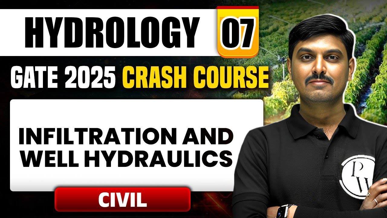 Hydrology 07 | Infiltration and Well Hydraulics | Civil Engineering | GATE 2025 Crash Course