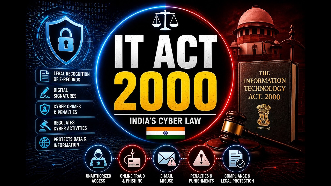 IT Act 2000 Explained | Information Technology Act 2000 in Cyber Security