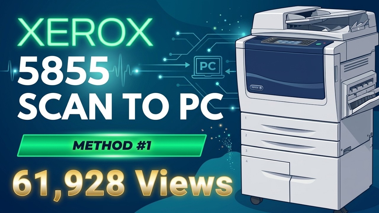 xerox scan to pc | xerox scanner setting | xerox 5855