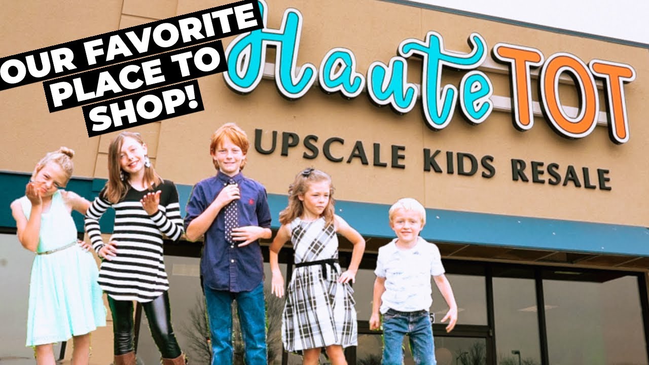 SHOPPING AT A KIDS UPSCALE RESALE STORE | Kids Pick Their Outfit