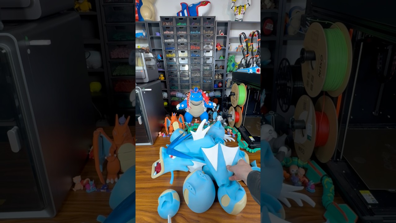 Mega gyarados final part!!!!!!!        #pokemon #3dprinting #3dprinter #gyarados