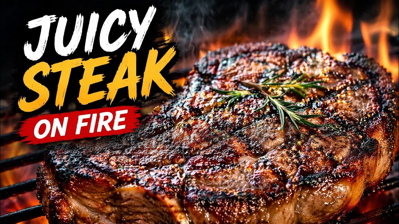 Juicy Grilled Steak You Must Try 🔥 #steak 