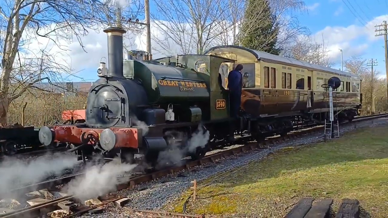 No. 1340 Trojan in action on the Branch Line at Didcot Railway Centre.