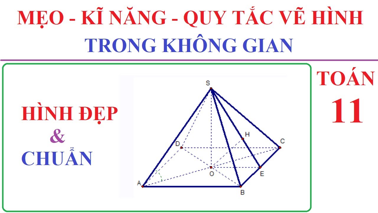 TOÁN LỚP 11 - MẸO, KĨ NĂNG VÀ QUY TẮC VẼ HÌNH HỌC KHÔNG GIAN SIÊU NHANH, HÌNH ĐẸP VÀ CHUẨN