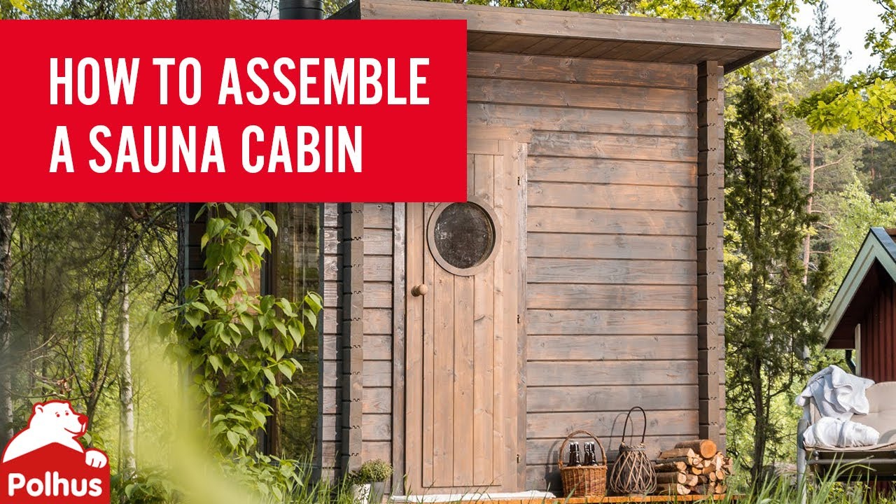 How to build a sauna cabin from Polhus - Notched timber