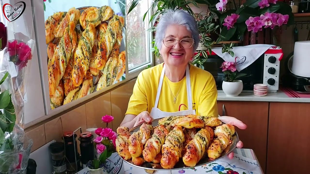 Slano uvrnuto šareno penasto pecivo, jako dobrog ukusa