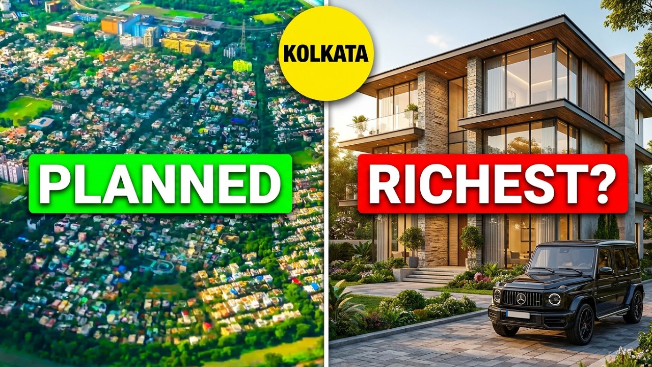 Morning Drive Through KOLKATA's LUXURY Neighborhood CHANGED My Perspective [4K Video]