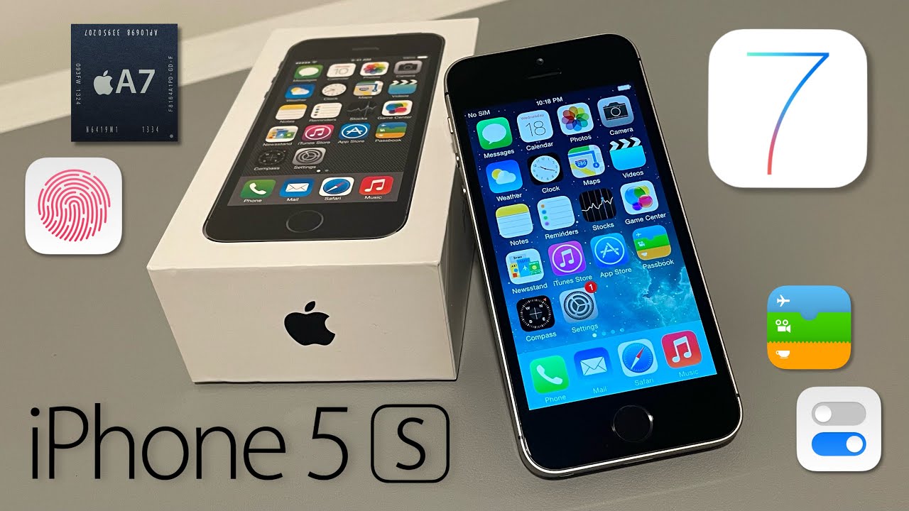 Распаковка iPhone 5S на iOS 7 — НИКОГДА не обновлялся!