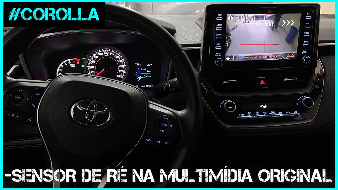 #COROLLA, SENSOR DE RÉ NA MULTIMÍDIA ORIGINAL