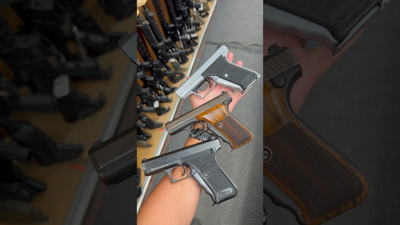Rare HK P7 Pistols #hk #hecklerandkoch #p7 #p7m8 #squeezecocker #german #pistol #9mm