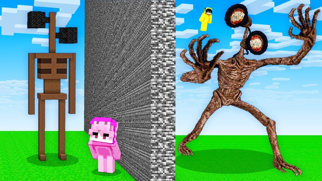 KARDEŞİMİ LANETLİ SIREN HEAD İle Yapı Kapışmasında Trolledim! - Minecraft