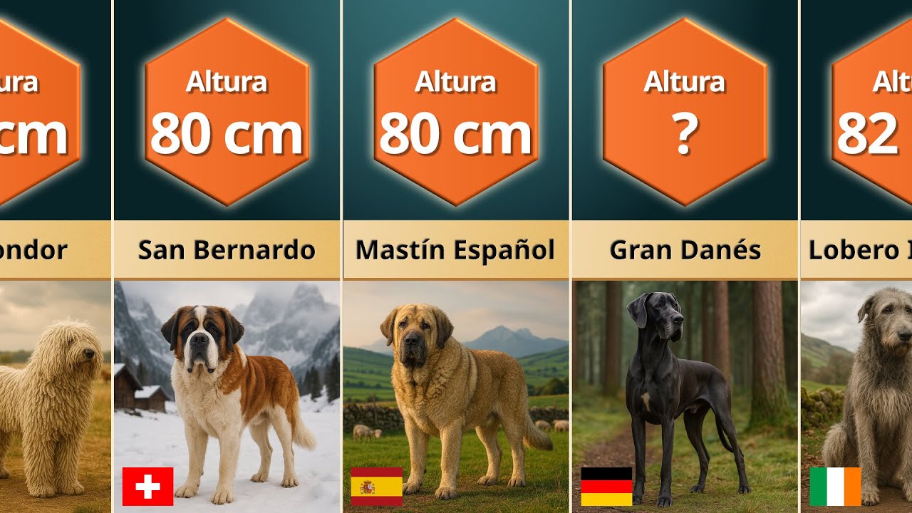 Las 16 Razas de Perro Más Grandes del Mundo — Clasificadas por Tamaño.