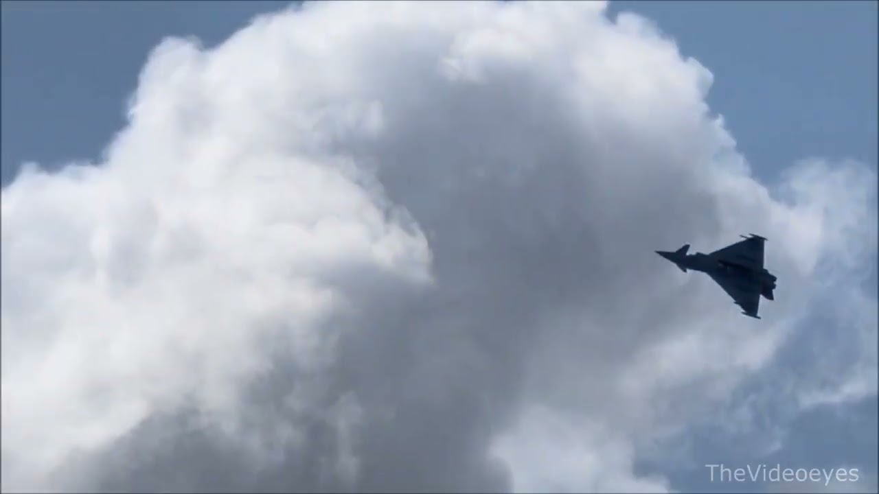 Eurofighter Typhoon in action at Roskilde Airshow 2025.